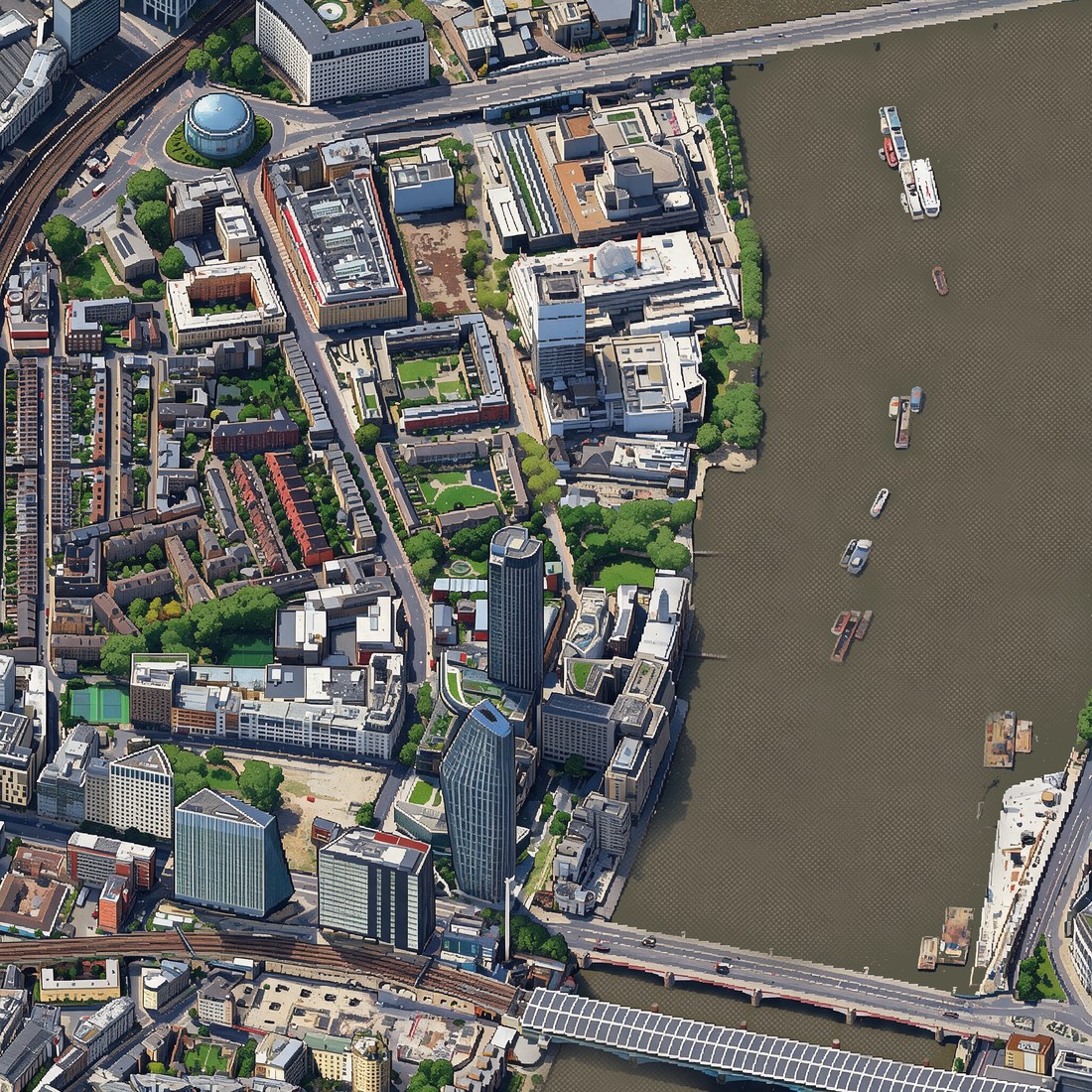 The square, drawn
